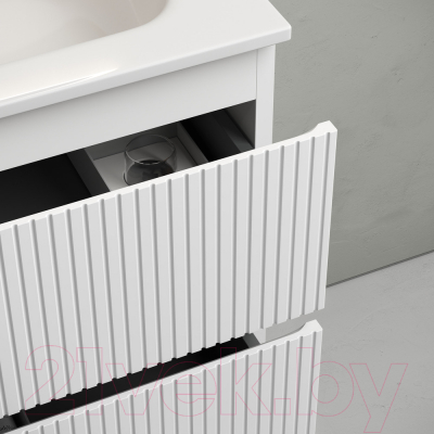 Тумба под умывальник Sancos Snob T / SNT100LW (бьянко, левый)