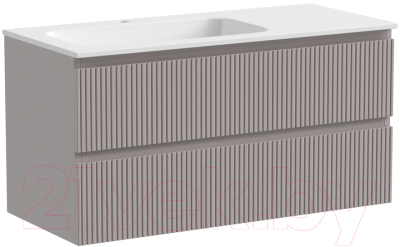 Тумба под умывальник Sancos Snob T / SNT100LSM (доха, левый) - фото