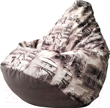 Бескаркасное кресло Flagman Груша Макси Г2.5-136 (Italy-2) - фото