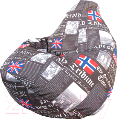 Бескаркасное кресло Flagman Груша Макси Г2.7-05 (times) - фото