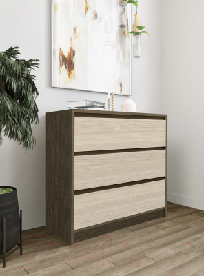 Комод Артём-Мебель Марсель СН 111.05 (дуб экспрессив бронзовый/дуб экспрессив песочный)