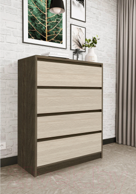 Комод Артём-Мебель Марсель СН 111.06 (дуб экспрессив бронзовый/дуб экспрессив песочный)