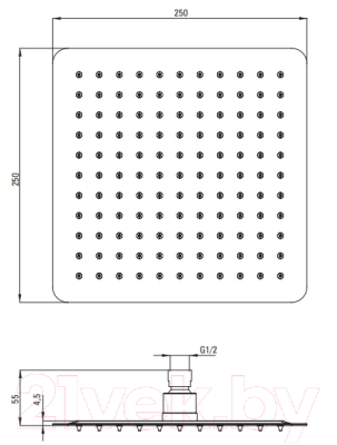Душевая система со смесителем Deante NAC 04HT
