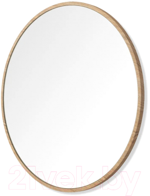 Зеркало Emze Color Round D90 / COLOR.90.90.KRD (красное дерево) - фото