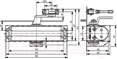 Доводчик с рычагом Dorma TS 77 EN4