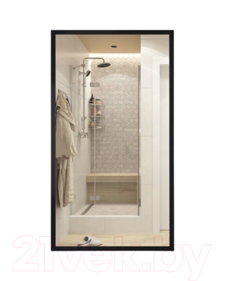 Зеркало Emze Line 60x80 / LINE.60.80.CHE (черный)