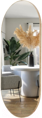 Зеркало Emze Loft Oval 50x100 / LOFT.50.100.DUB - фото