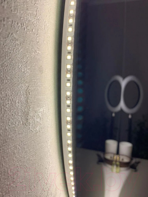 Зеркало Emze Led Antifog D70 / LED.70.70.ANTIFOG.4K (c подсветкой и подогревом)