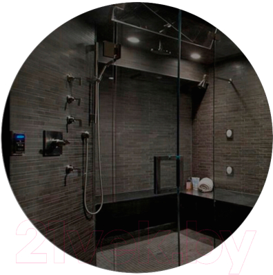 Зеркало Emze Led Motion D80 / LED.80.80.MOTION.4K (c подсветкой бесконтактное включение) - фото