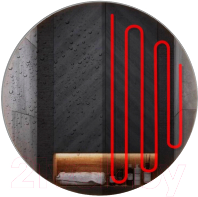 Зеркало Emze Led Motion D80 / LED.80.80.MOTION.AF.4K (c подсветкой антизапотевание) - фото