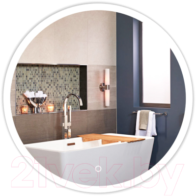 Зеркало Emze Led Front D70 / LED.70.70.FRONT.4K (c фронтальной подсветкой) - фото