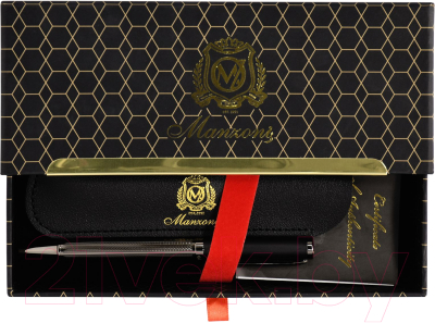 Ручка шариковая Manzoni Panteon / MAPB-BB