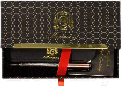 Ручка шариковая Manzoni Panteon / MAPB-BG