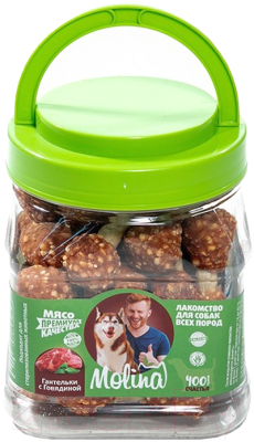 Лакомство для собак Molina Гантельки с говядиной / 7520 - фото