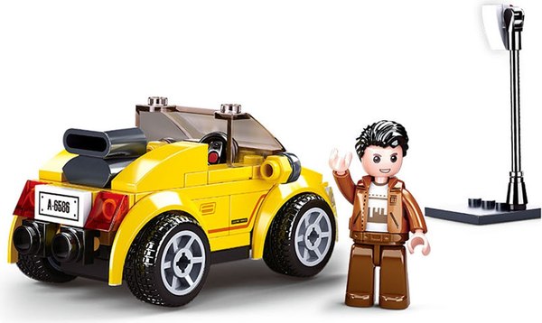 Конструктор инерционный Sluban Город. Кабриолет / M38-B0900