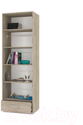 Шкаф Modern Оливия О22 (серый дуб/белый)