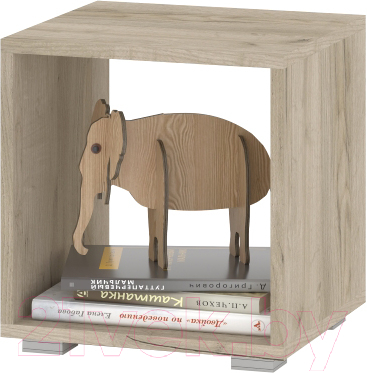 Стеллаж Modern Оливия О51 (серый дуб/белый) - фото