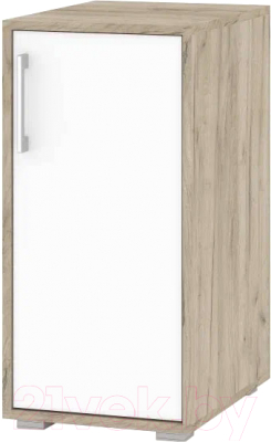 Тумба Modern Оливия О61 (серый дуб/белый) - фото