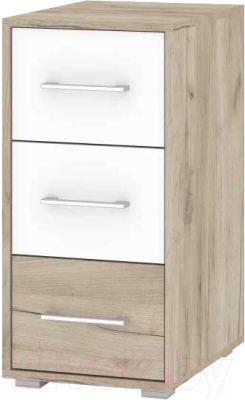 Тумба Modern Оливия О62 (серый дуб/белый) - фото