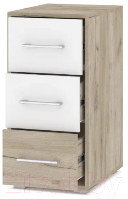 Тумба Modern Оливия О62 (серый дуб/белый)