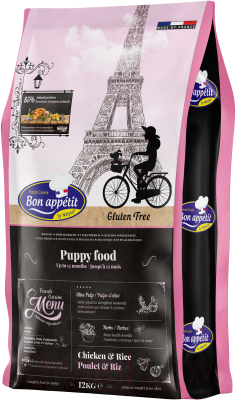 Сухой корм для собак Bon Appetit Dog Puppy с курицей и рисом / 681885 (12кг) - фото