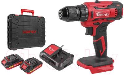 Аккумуляторная дрель-шуруповерт Wortex BD 1820-1 Li / 0329209 - фото