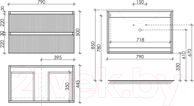 Тумба под умывальник Sancos Snob T / SNT80CE (бежевый)