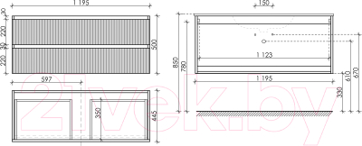Тумба под умывальник Sancos Snob T / SNT120CE