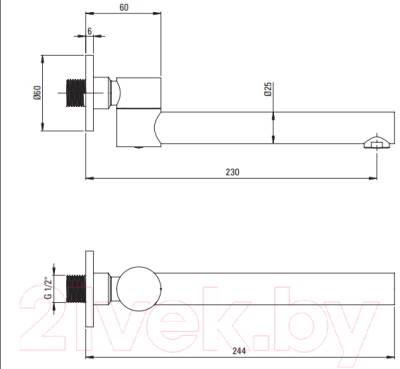 Излив Deante Cascada NAC N87K