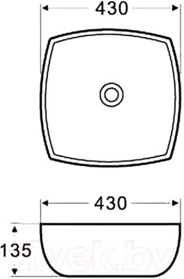 Умывальник Azario AZ-2076