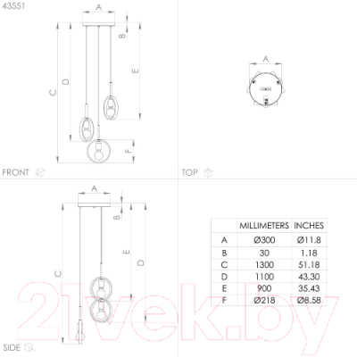 Потолочный светильник Eglo Ipsden 43551