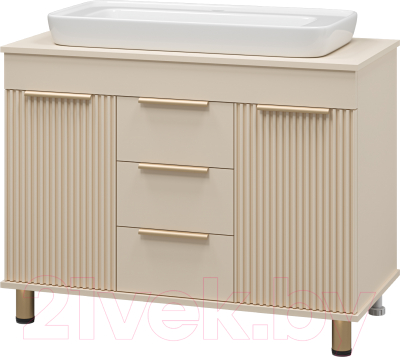 Тумба под умывальник Brevita Enfida 100 / ENF-06100-0343Я - фото
