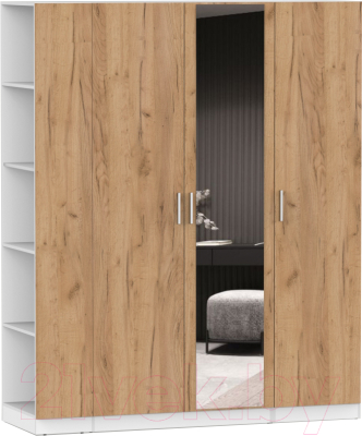 Шкаф Интермебель Марсель-27 / МР 01-27 (дуб крафт золотой) - фото