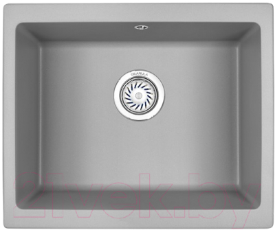 Мойка кухонная GRANULA GR-5551 (алюминиум) - фото
