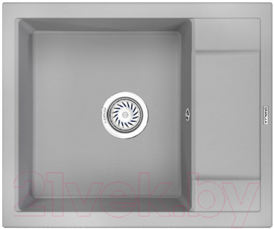 Мойка кухонная GRANULA GR-6002 (алюминиум) - фото