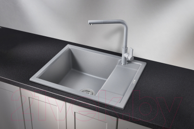 Мойка кухонная GRANULA GR-6002 (алюминиум)