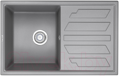 Мойка кухонная GRANULA GR-8002 (алюминиум) - фото