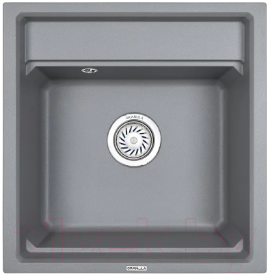 Мойка кухонная GRANULA KS-5002 (алюминиум) - фото