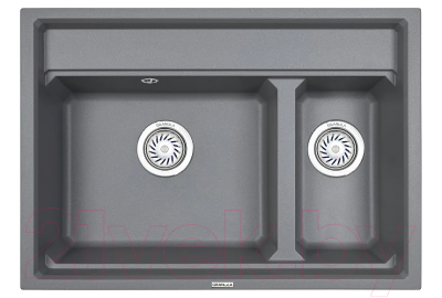 Мойка кухонная GRANULA KS-7302 (алюминиум) - фото