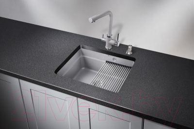 Мойка кухонная GRANULA KS-5501 (алюминиум)