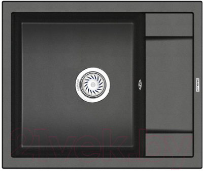 Мойка кухонная GRANULA GR-6002 (черный) - фото