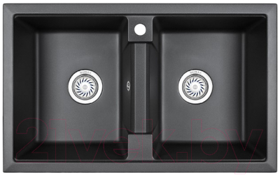 Мойка кухонная GRANULA GR-8101 (черный) - фото