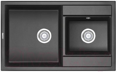 Мойка кухонная GRANULA GR-8201 (черный) - фото