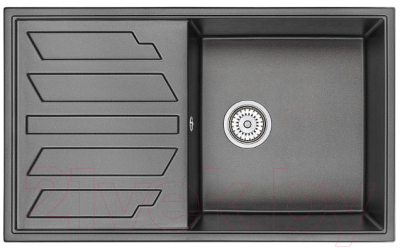 Мойка кухонная GRANULA GR-8601 (черный) - фото