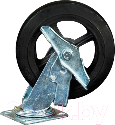 Опора колесная для тележки складской TOR SCdb 55 125мм с тормозом (N) / 1024160 - фото