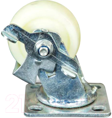 Опора колесная для тележки складской TOR SCdnb 42 100мм с тормозом / 1024222 - фото