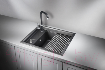 Мойка кухонная GRANULA KS-6004 (черный)