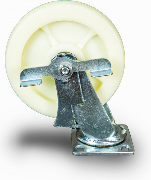 Опора колесная для тележки складской TOR SCdnb 80 200мм с тормозом / 1024225