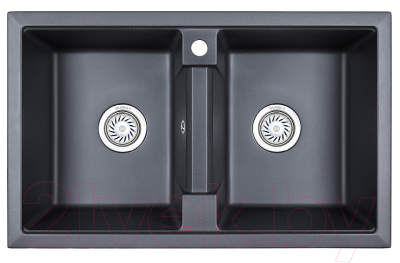 Мойка кухонная GRANULA GR-8101 (шварц) - фото