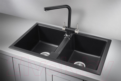 Мойка кухонная GRANULA GR-8101 (шварц)